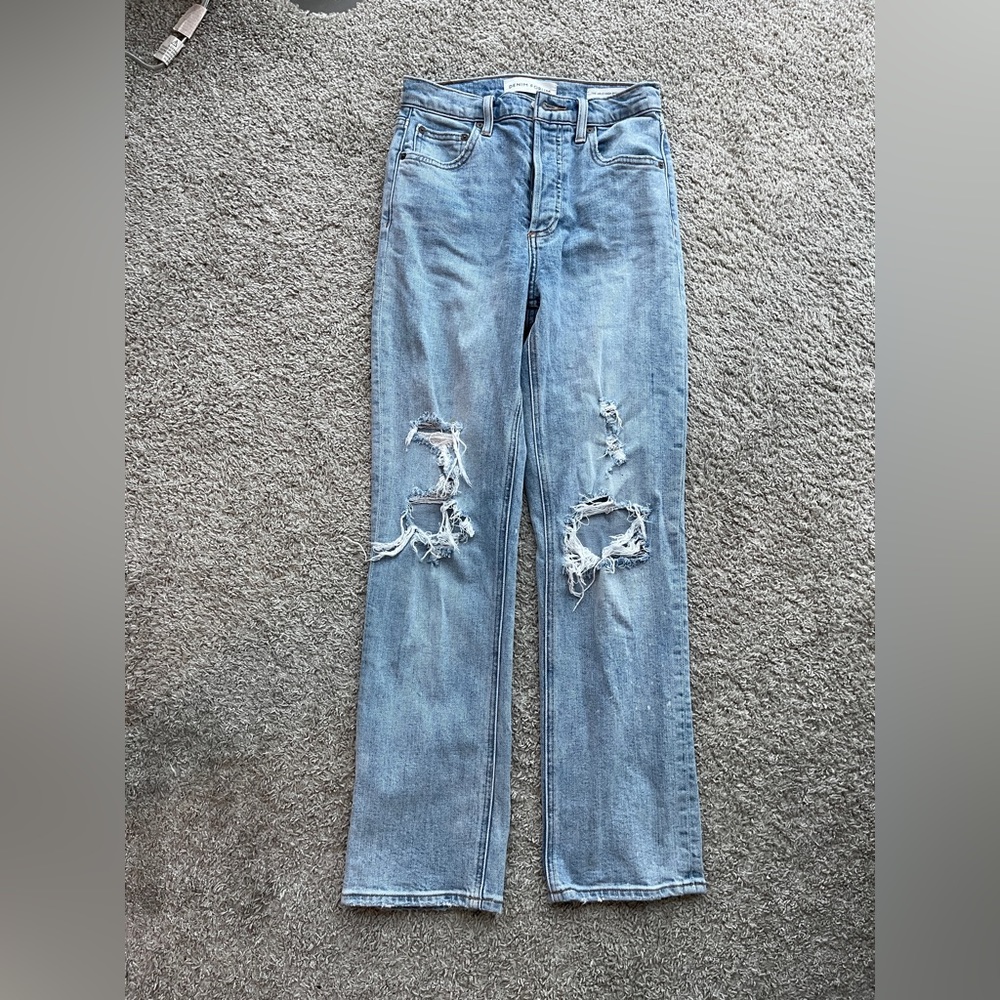Denim Forum Arlo High Rise Straight Jeans